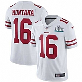Youth Nike 49ers 16 Joe Montana White 2020 Super Bowl LIV Vapor Untouchable Limited Jersey,baseball caps,new era cap wholesale,wholesale hats